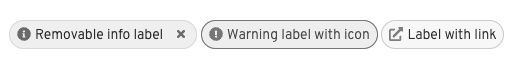 labels with icons
